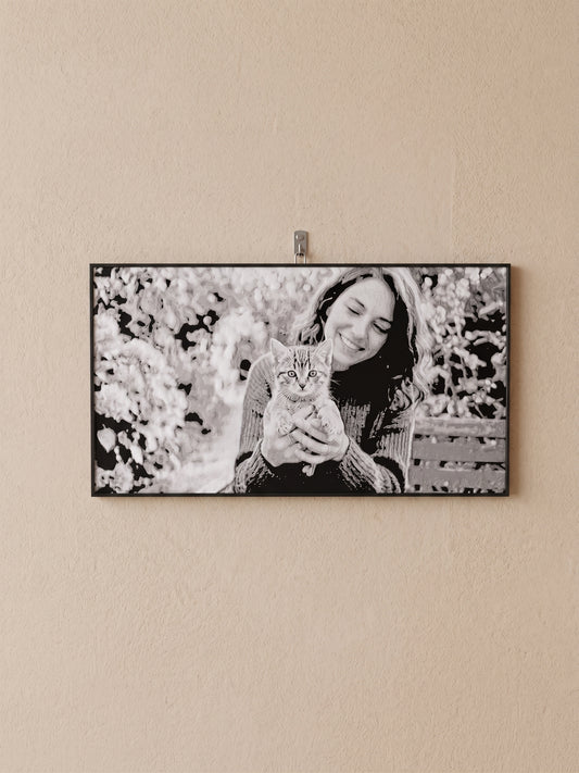Quadro Personalizzato in Rilievo 3D | Stampa Foto Tattile con Cavalletto Incluso